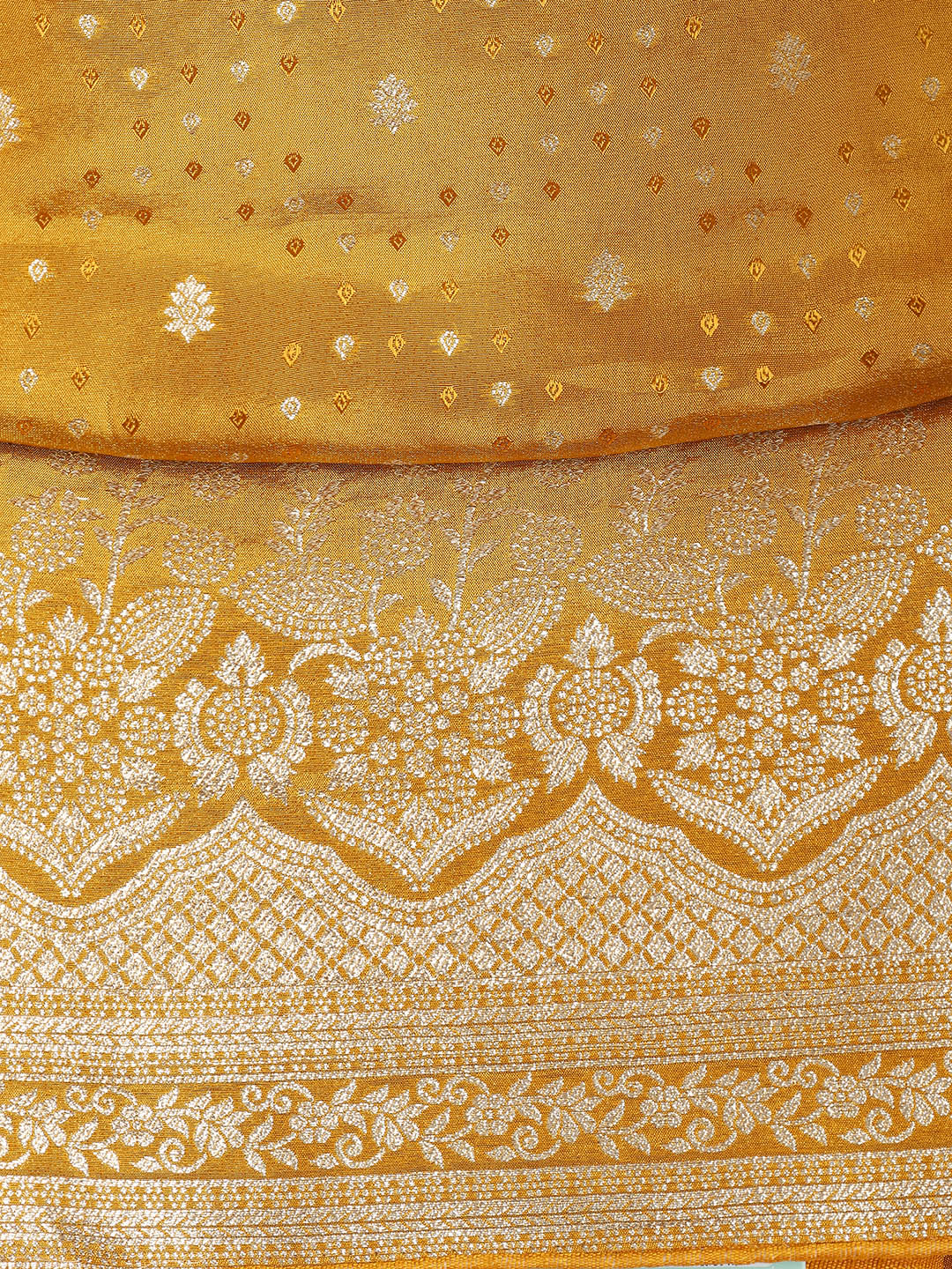 Embroidered Art Silk Unstitched Suit Piece With Dupatta