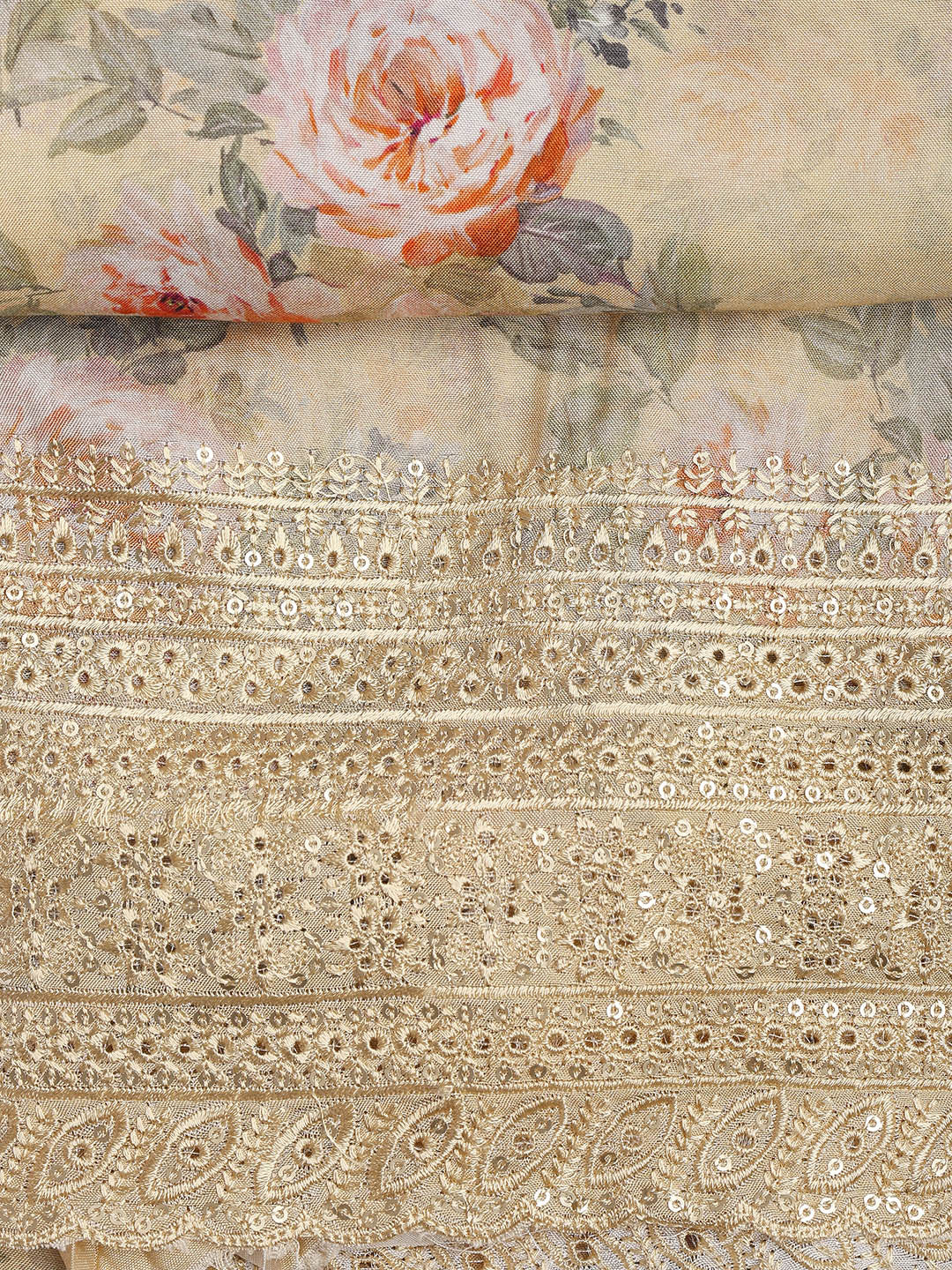 Printed Muslin Unstitched Suit With Dupatta