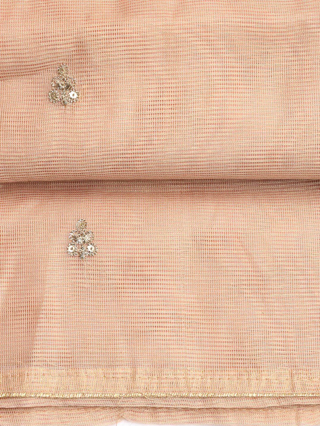 Embroidered Cotton Blend Unstitched Suit Piece With Dupatta