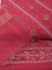Jamdani Chanderi Unstitched Suit Piece With Dupatta