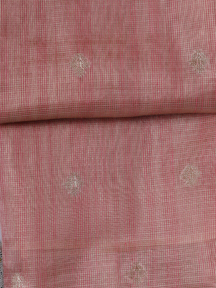 Woven Tissue Unstitched Suit With Dupatta