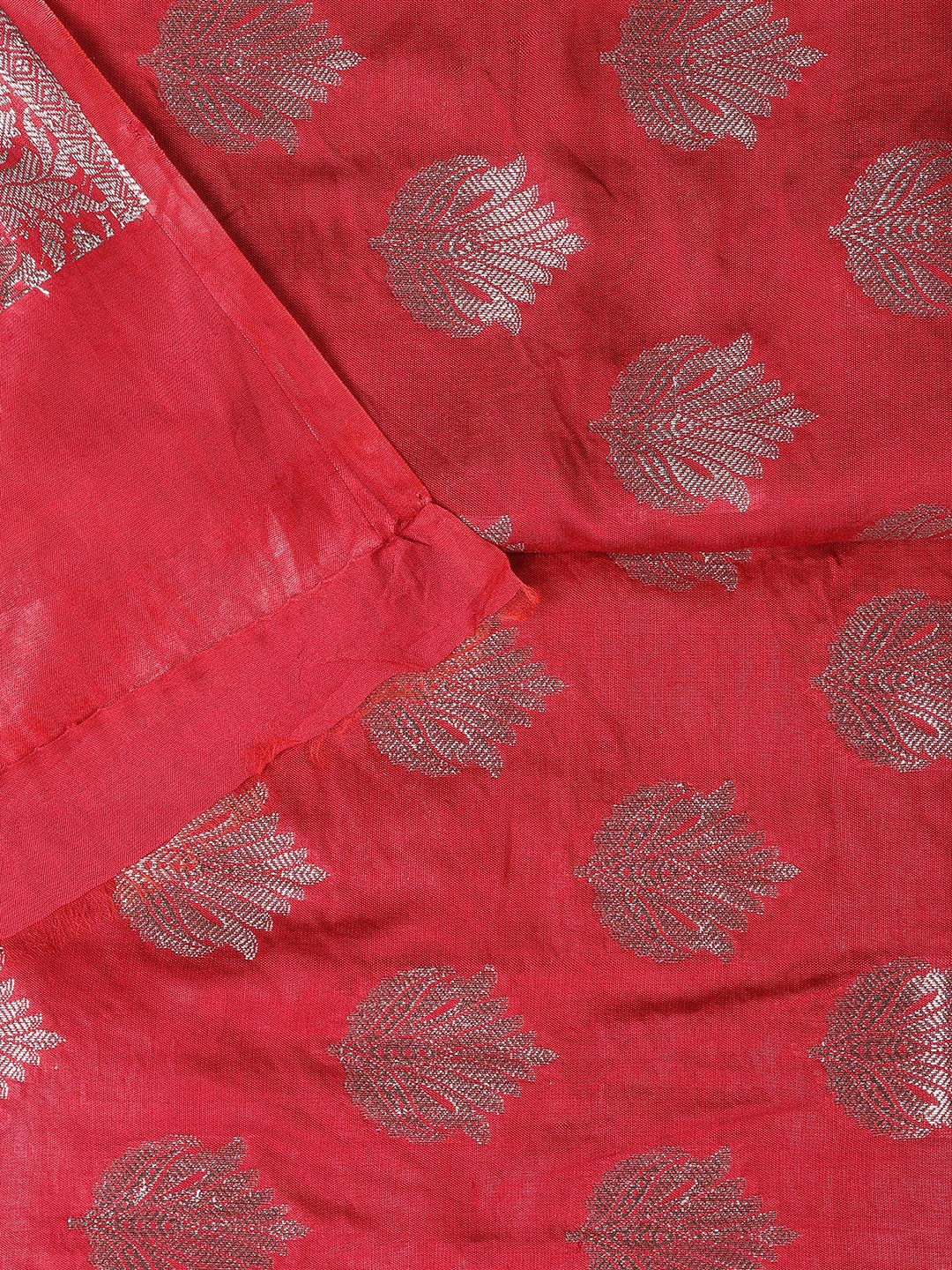 Woven Chanderi Unstitched Suit With Dupatta