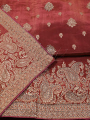 Woven Handloom Unstitched Suit Piece With Dupatta