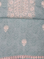 Printed Linen Unstitched Suit Piece With Dupatta