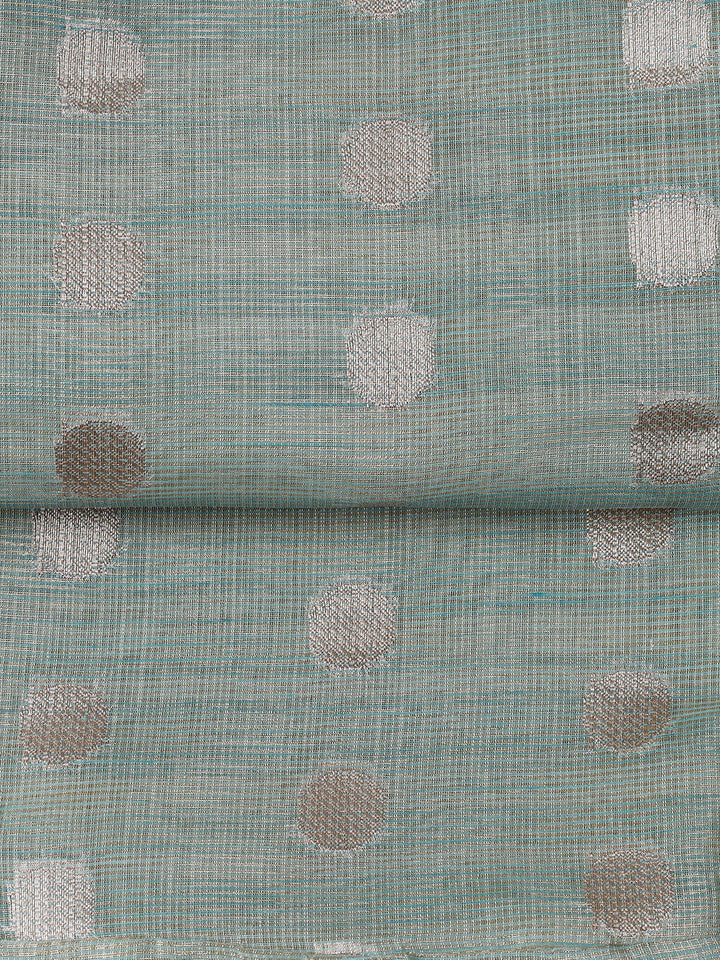 Woven Tissue Unstitched Suit With Dupatta