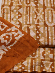Printed Cotton Blend Unstitched Suit With Dupatta