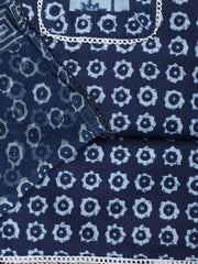 Printed Cotton Blend Unstitched Suit With Dupatta