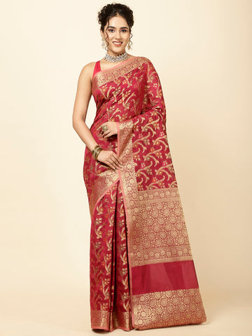 Zari Jaal Woven Cotton Saree