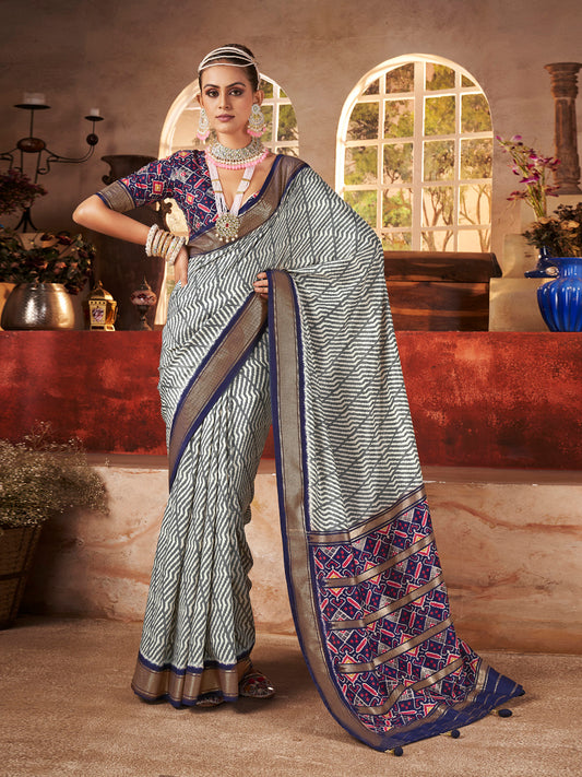 Digital Printed Art Silk Saree