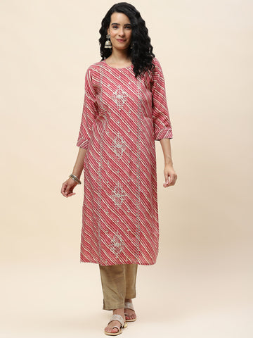 Embroidered Muslin Kurta