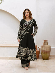 Neck Embroidery Cotton Blend Kurti With Palazzo