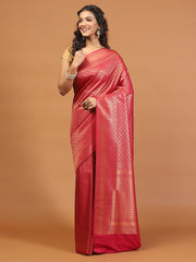 Zari Jaal Brocade Handloom Woven Saree