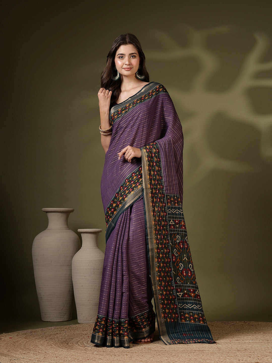Digital Printed Art Silk Saree