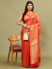 Zari Jaal Woven Handloom Saree