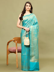 Zari Jaal Woven Handloom Saree