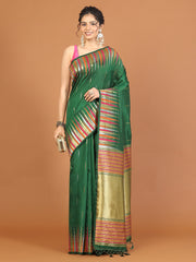 Plain Zari Border Art Silk Saree