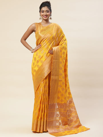 Zari Jaal Woven Handloom Saree