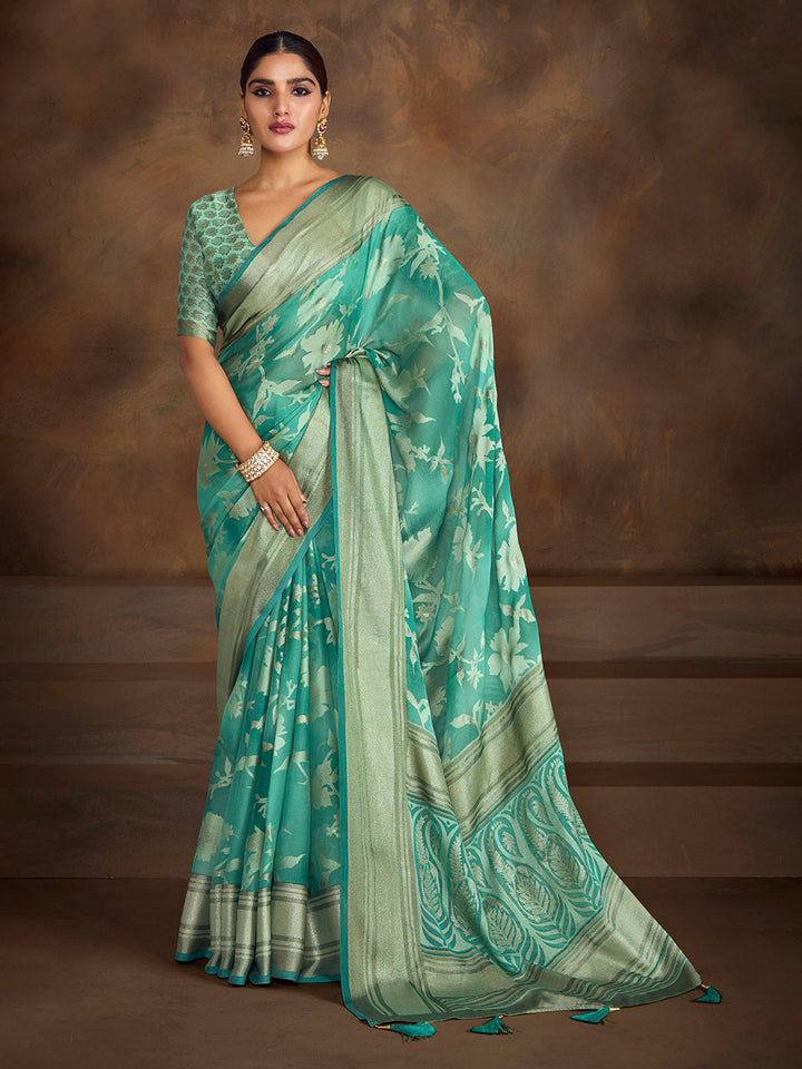 Plain Georgette Saree