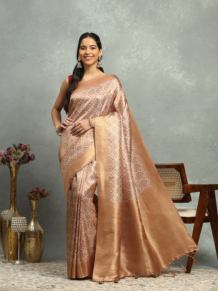 Digital Printed Art Silk Saree