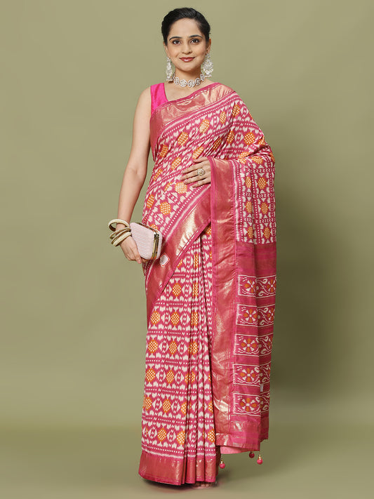 Patola Printed Art Silk Saree