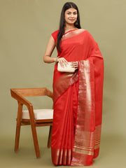 Zari Border Woven Handloom Saree