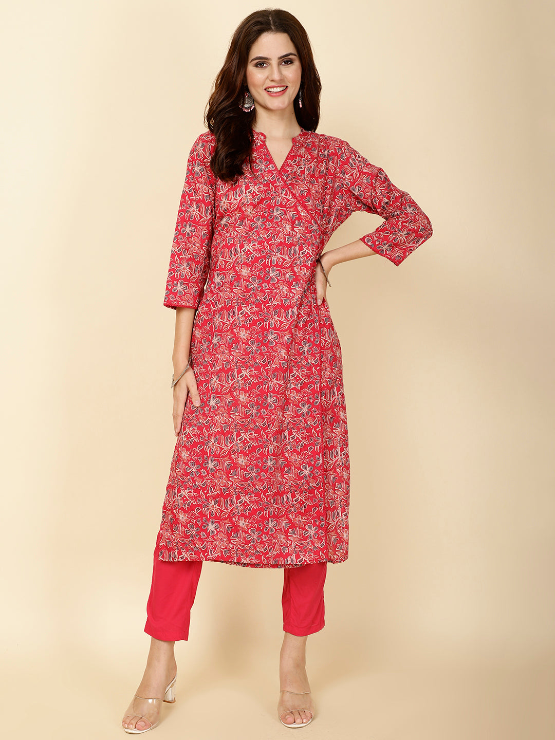 Printed Cotton Kurta Set