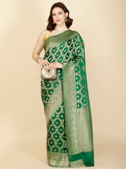 Floral Zari Jaal Georgette Saree