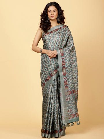 Printed Handloom Saree