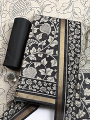 Printed Cotton Blend Unstitched Suit With Pant & Dupatta