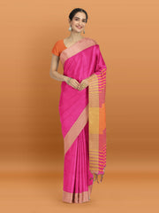 Zari Border Woven Art Silk Saree