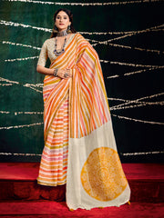 Digital Printed Art Silk Saree