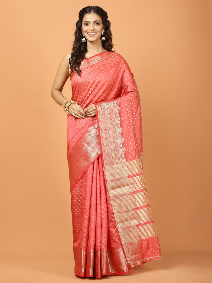 Zari Border Woven Art Silk Saree