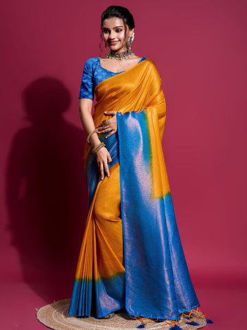 Zari Jaal Woven Handloom Saree