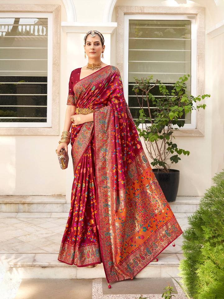 Patola Print Art Silk Saree