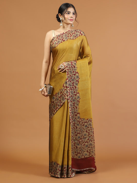 Digital Printed Georgette Woven Saree