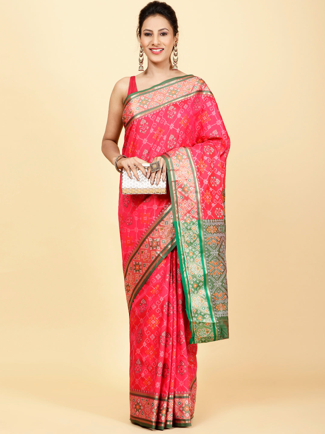 Zari Jaal Handloom Woven Saree