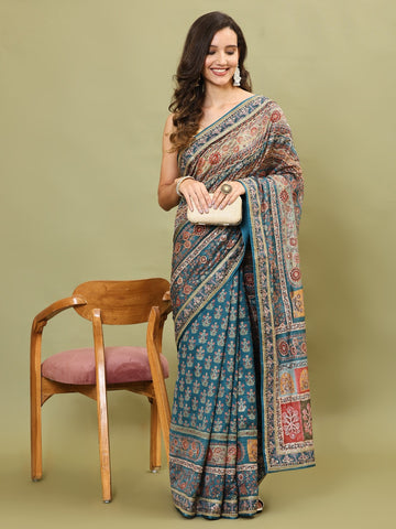 Printed Crepe Saree