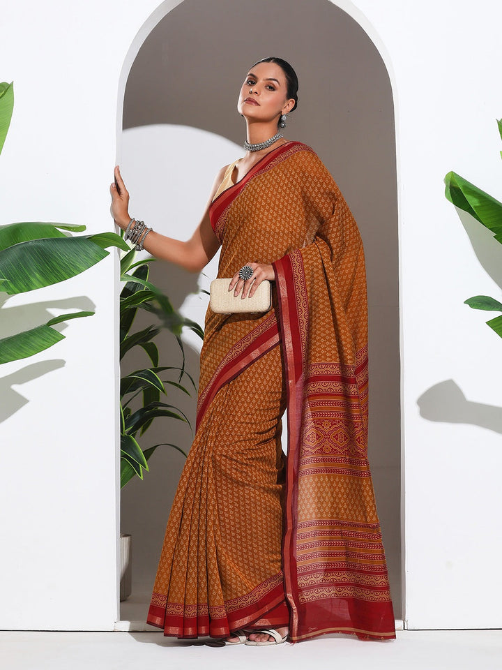 Digital Printed Art Silk Saree