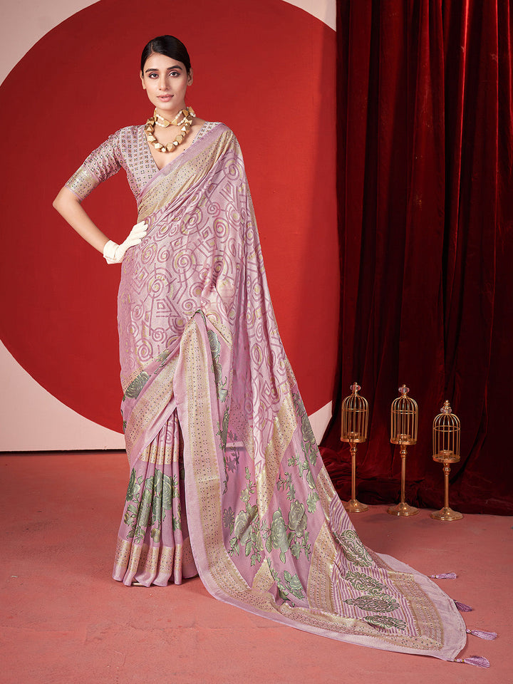 Zari Border Georgette Saree