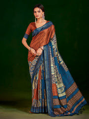 Printed Art Silk Saree