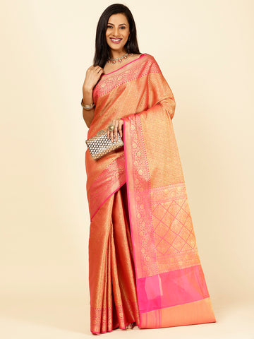 Zari Jaal Cotton Woven Saree