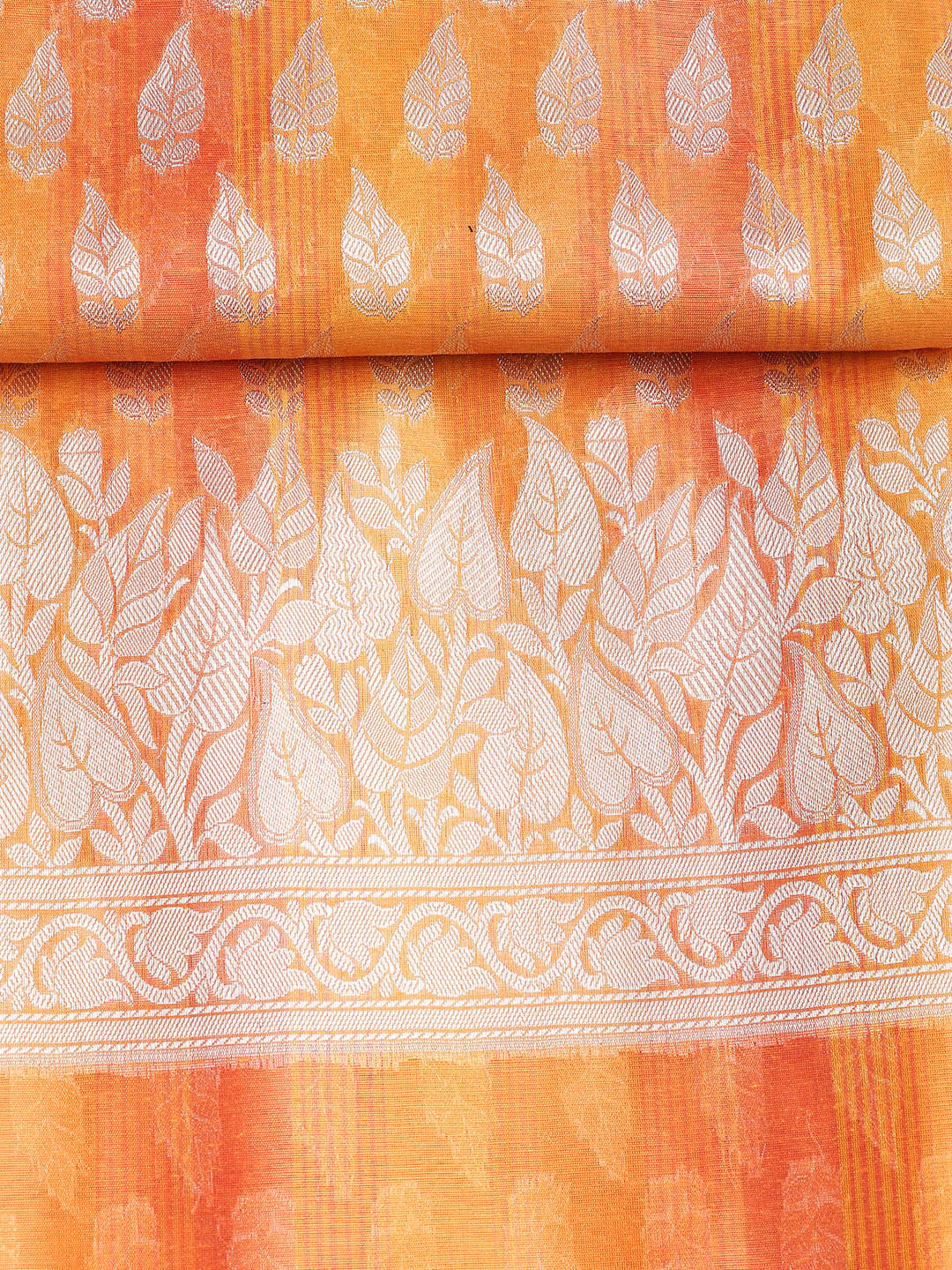 Woven Chanderi Unstitched Suit With Dupatta