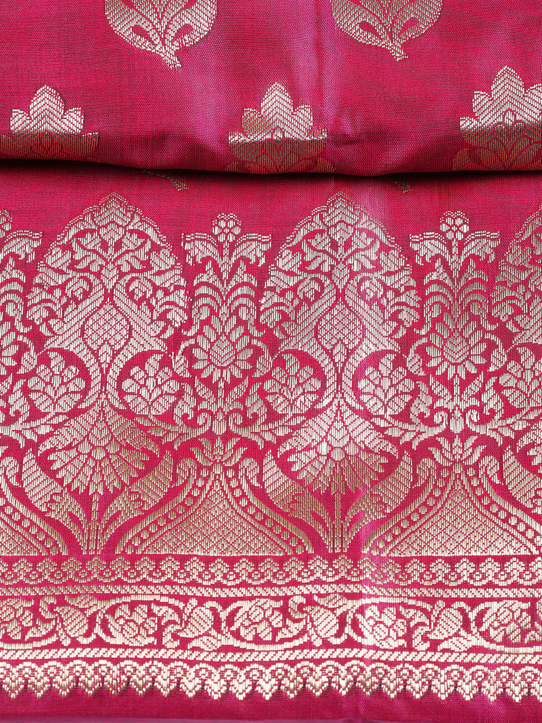 Woven Chanderi Unstitched Suit Piece With Dupatta