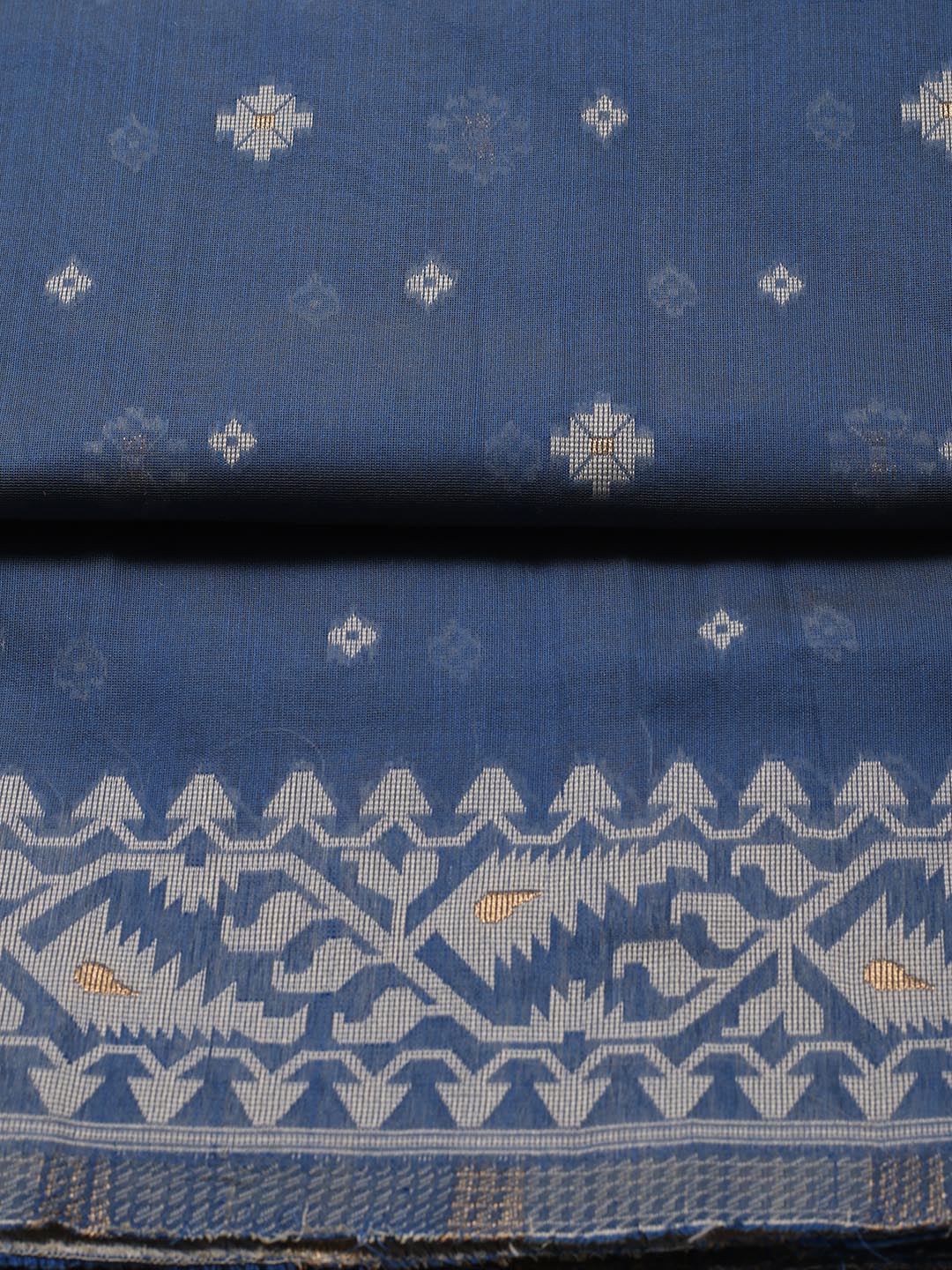 Jamdani Chanderi Unstitched Suit Piece With Dupatta
