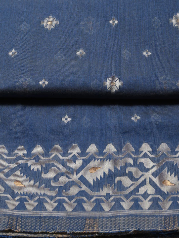 Jamdani Chanderi Unstitched Suit Piece With Dupatta