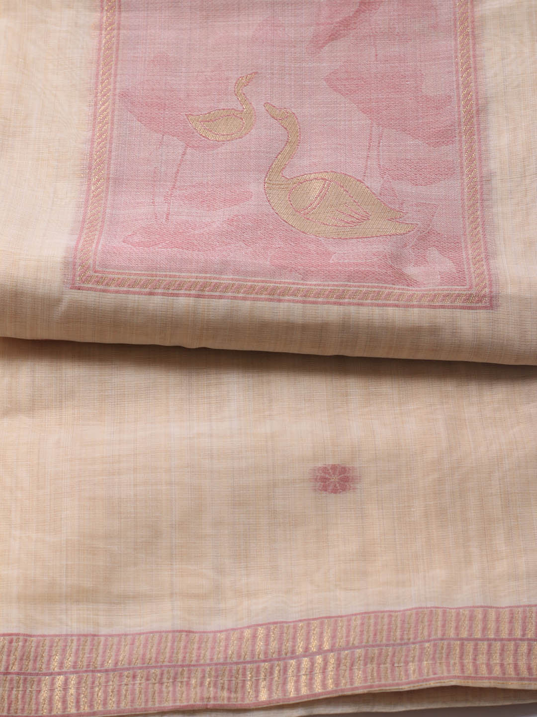 Jamdhani Chanderi Unstitched Suit Piece With Dupatta
