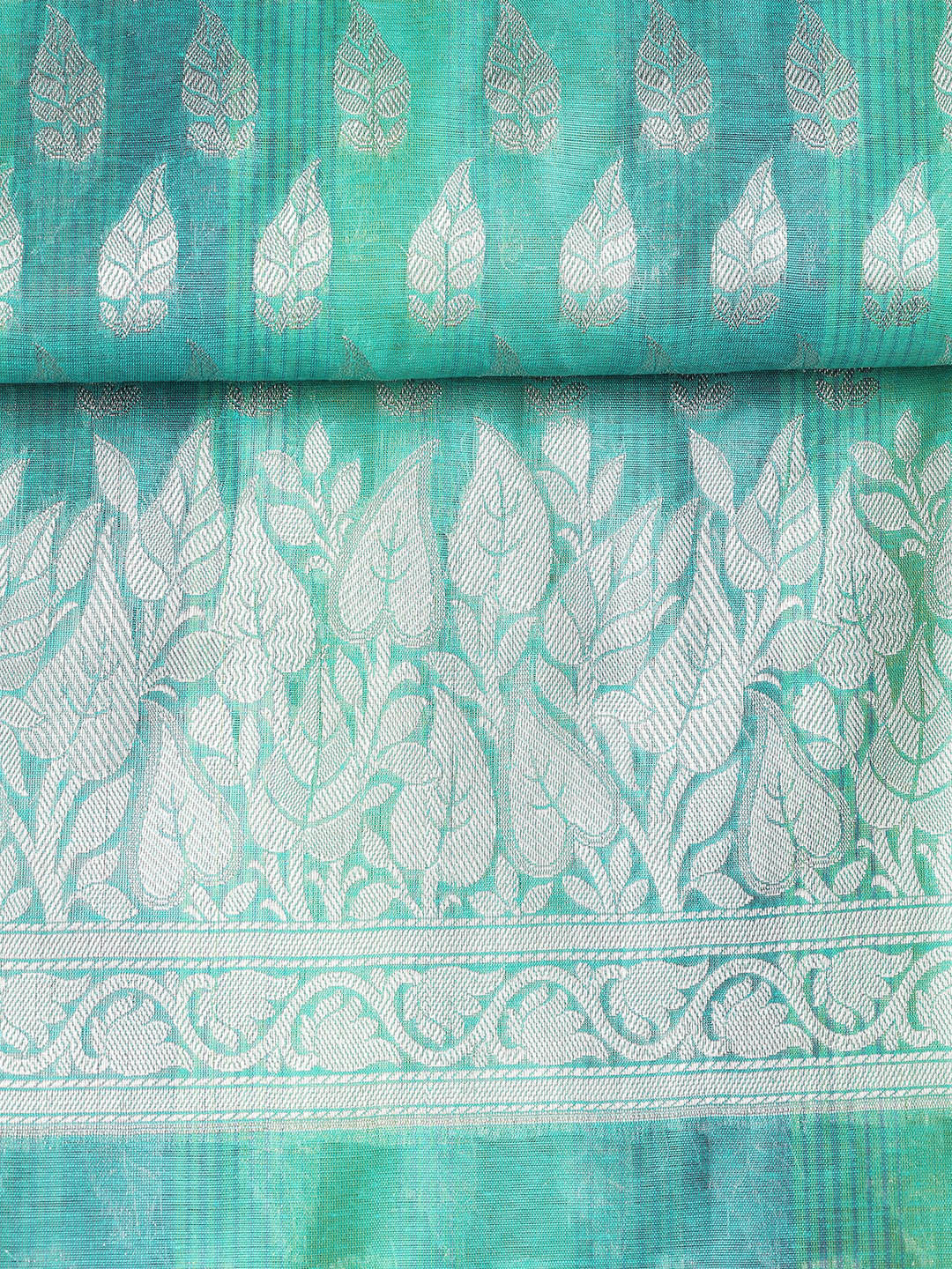 Woven Chanderi Unstitched Suit With Dupatta