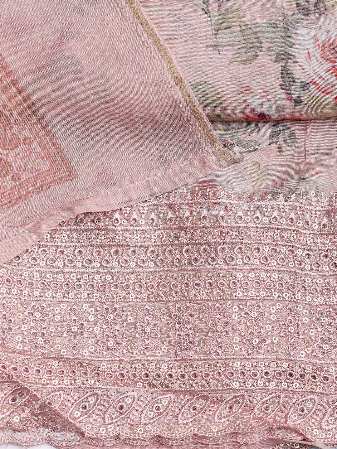 Printed Muslin Unstitched Suit With Dupatta