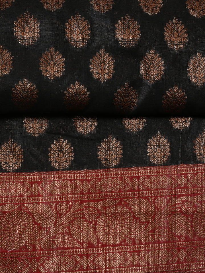Neck Embroidered Chanderi Unstitched Suit Piece With Dupatta