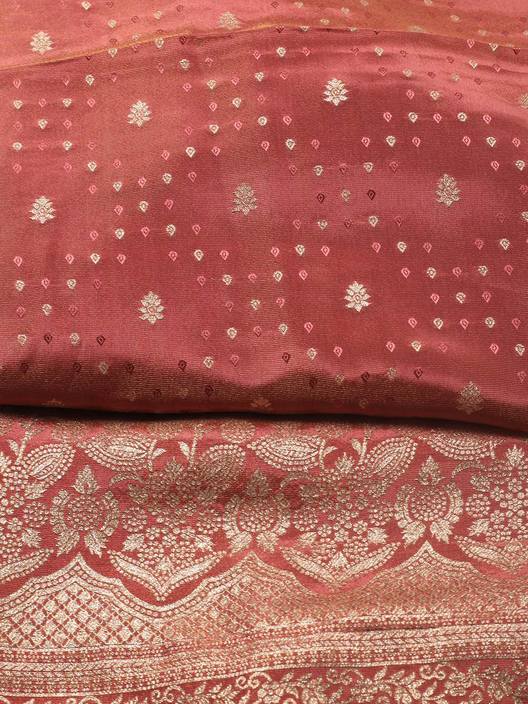 Embroidered Art Silk Unstitched Suit Piece With Dupatta